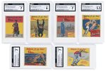 1937 WOLVERINE GUM RIPLEY'S BELIEVE IT OR NOT COMPLETE CARD SET CGC GRADED, PLUS WRAPPER.