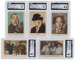 1959 FLEER THE THREE STOOGES MASTER SET OF 99 CARDS- ALL CGC GRADED, PLUS WRAPPER.