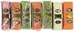 1960s FOUR STAR CANDY CO. MONSTER/HORROR THEMED HUMOROUS CANDY CIGARETTE BOXES.