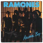 RAMONES - ANIMAL BOY BAND-SIGNED LP.