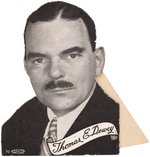 DIE-CUT THOMAS E. DEWEY PORTRAIT EASELBACK.