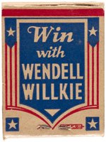 GRAPHIC WENDELL WILLKIE PORTAIT MATCHBOOK.