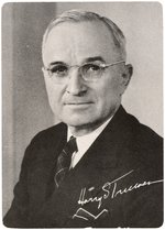 "FORWARD WITH TRUMAN" 1948 PORTAIT CARD.