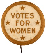 VOTES FOR WOMEN 4-STAR SUFFRAGE BUTTON.