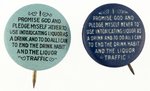 PAIR OF PRO-TEMPERANCE PLEDGE BUTTONS.