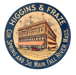 "HIGGINS & FRAZE" STORE MIRROR.