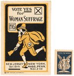 PAIR OF SUFFRAGE STAMPS.