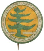 WOMEN'S SUFFRAGE "NATIONAL JUNIOR SUFFRAGE CORPS." BUTTON.