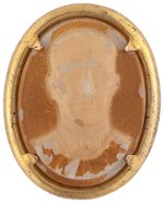 UNUSUAL AL SMITH HIGH RELIEF PORTRAIT PIN.