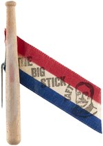 TAFT: "THE BIG STICK" RIBBON AND BAT BADGE.