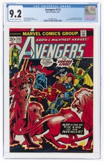 AVENGERS #112 JUNE 1973 CGC 9.2 NM- (FIRST MANTIS).