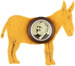 ROOSEVELT BAKELITE PORTRAIT ON FELT DONKEY.