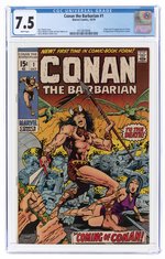 CONAN THE BARBARIAN #1 OCTOBER 1970 CGC 7.5 VF- (FIRST CONAN).