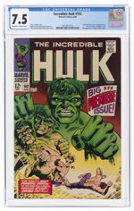 INCREDIBLE HULK #102 APRIL 1968 CGC 7.5 VF-.