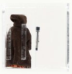 STAR WARS (1977) - LOOSE ACTION FIGURE/HK JAWA AFA 85 NM+ (DARK BROWN STITCH).