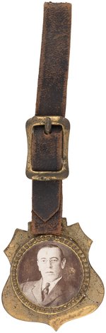 UNUSUAL SEPIA WOODROW WILSON PORTRAIT WATCH FOB.