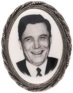 SMILING WILLKIE PORCELAIN PORTRAIT BADGE.