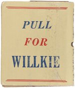 WENDELL WILLKIE FOR PRESIDENT PORTRAIT MATCH BOOK.