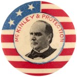 "MCKINLEY & PROTECTION" PATRIOTIC PORTRAIT STUD.