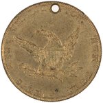 JOHN C. FREMONT "FREE SOIL, FREE SPEECH" 1856 CAMPAIGN TOKEN.