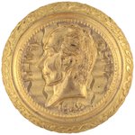 "HENRY CLAY" HIGH RELIEF GILT PORTRAIT CLOTHING BUTTON.