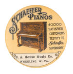 "SCHAEFFER PIANOS" MIRROR.