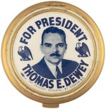 "FOR PRESIDENT THOMAS E. DEWEY" BLUETONE PORTRAIT COMPACT.