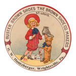 "BUSTER BROWN SHOES" EARLY CLASSIC MIRROR.