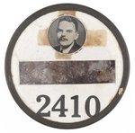 UNIQUE THOMAS DEWEY HAND-MADE PORTRAIT BADGE.