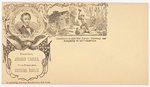 LINCOLN RAILSPLITTER GRAPHIC 1860 CAMPAIGN LETTER COVER ENVELOPE.