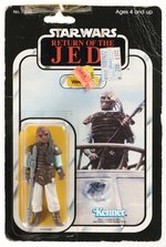 STAR WARS: RETURN OF THE JEDI (1983) - WEEQUAY 65 BACK-B CARDED ACTION FIGURE.