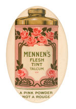 "MENNEN'S FLESH TINT TALCUM" MIRROR.