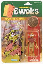 STAR WARS: EWOKS (1985) - URGAH LADY GORNEESH SCOUT CARDED ACTION FIGURE.