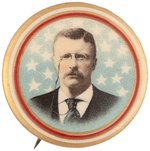 THEODORE ROOSEVELT STARS PORTRAIT BUTTON HAKE #111.