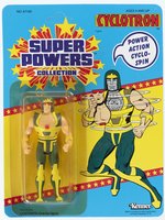 SUPER POWERS COLLECTION (1985) - CYCLOTRON SERIES 3/33 BACK CARDED ACTION FIGURE.