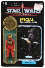 STAR WARS: THE POWER OF THE FORCE (1985) - B-WING PILOT 92 BACK CARDED ACTION FIGURE.