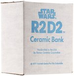 STAR WARS - ROMAN CERAMICS R2-D2 DROID BANK FACTORY CASE OF FOUR IN BOX.