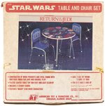 STAR WARS: RETURN OF THE JEDI - TABLE AND CHAIRS SET UNUSED IN BOX.
