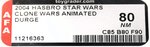 STAR WARS: CLONE WARS ANIMATED (2004) - DURGE AFA 80 NM.