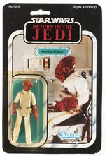 STAR WARS: RETURN OF THE JEDI (1983) - ADMIRAL ACKBAR 65 BACK-A CARDED ACTION FIGURE.