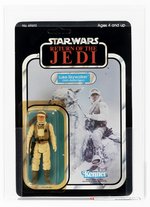 STAR WARS: RETURN OF THE JEDI (1983) - LUKE SKYWALKER (HOTH BATTLE GEAR) 77 BACK-A AFA 80 Y-NM.