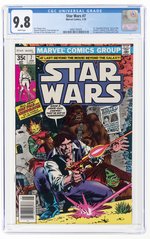 STAR WARS #7 JANUARY 1978 CGC 9.8 NM/MINT (NEWSSTAND EDITION).