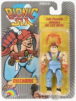 BIONIC SIX (1986) - MECHANIC CARDED ACTION FIGURE.