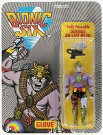 BIONIC SIX (1986) - GLOVE CARDED ACTION FIGURE.