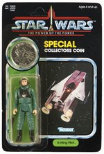 STAR WARS: THE POWER OF THE FORCE (1985) - A-WING PILOT 92 BACK CARDED ACTION FIGURE.