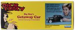 DICK TRACY - BIG BOY'S GETAWAY CAR FACTORY-SEALED IN BOX & CARDED FIGURE TRIO BY PLAYMATES.