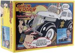 DICK TRACY POLICE SQUAD CAR FACTORY SEALED IN BOX & CARDED FIGURE BY PLAYMATES.