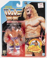 HASBRO WWF (1991) - ULTIMATE WARRIOR SERIES 3 CARDED ACTION FIGURE (CANADA).