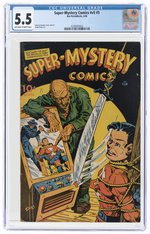 SUPER-MYSTERY COMICS VOL. 5 #5 APRIL 1946 CGC 5.5 FINE-.