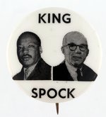 KING-SPOCK 1968 JUGATE BUTTON.